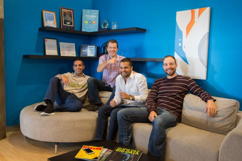The Mnubo founders in 2012