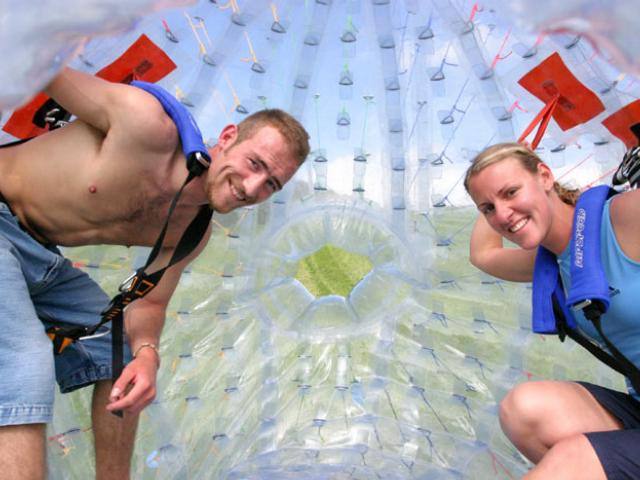 Zorbing in Edinburgh